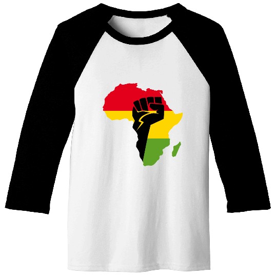 African Black Power Baseball Tees