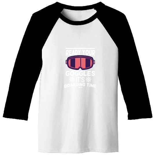 Snowboarding Baseball Tees