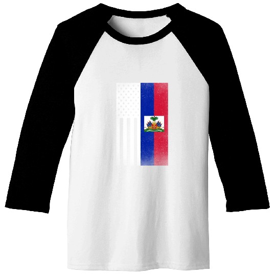 Haiti Design for proud Haitian Americans Baseball Tees