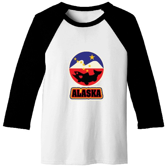 US States ALASKA Baseball Tees
