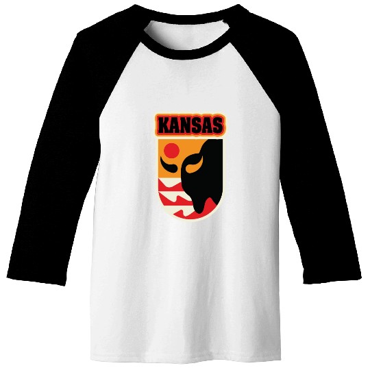 US States KANSAS Baseball Tees