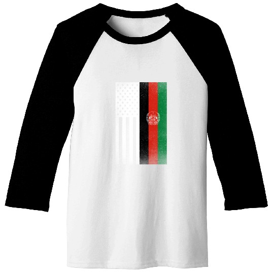 Afghanistan Design for proud Afghan Americans Baseball Tees