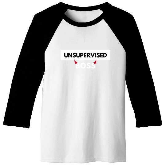UNSUPERVISED BOSS FUNNY CUTE DESIGN Baseball Tees