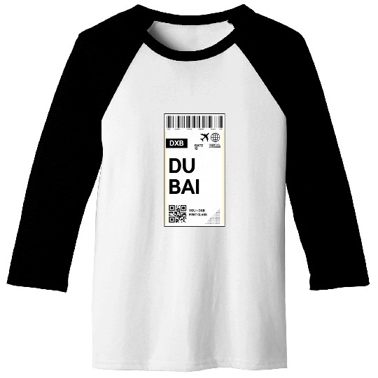 Destination Dubai Airport Travel pass Baseball Tees