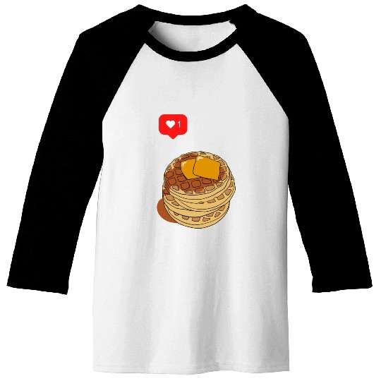 Waffle lover Baseball Tees