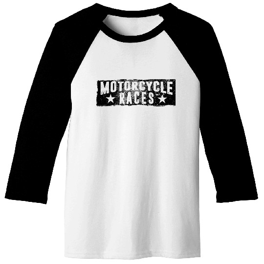 Motorcycle Races Baseball Tees