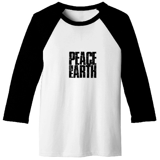 Peace on Earth - planet Baseball Tees
