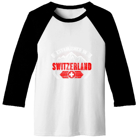 Switzerland Proud Gift Idea Baseball Tees