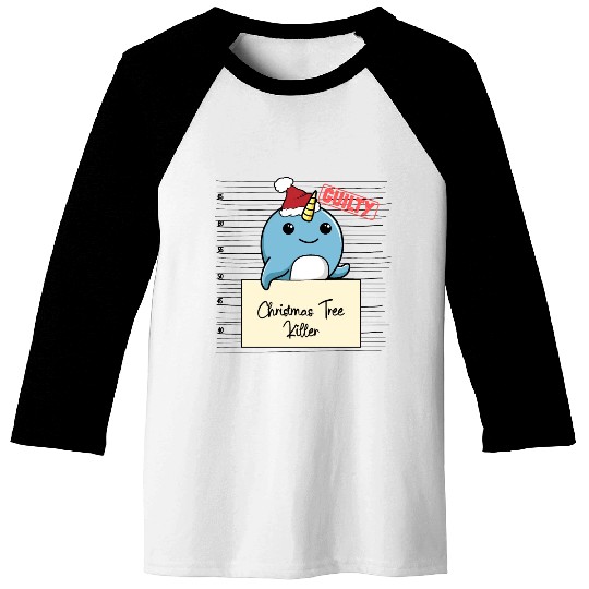 Narwhal christmas funny prison Baseball Tees