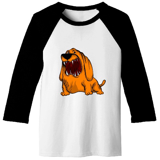 Scary Big Mouth Dog Owners Pet Lover Gift Ideas Baseball Tees