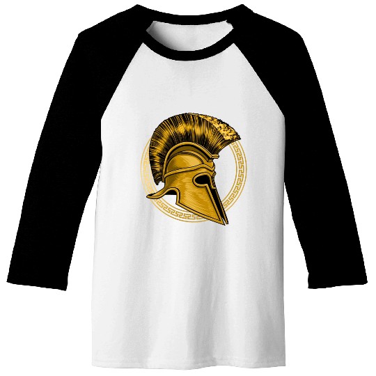 Gold Gladiator Sparta Greek Gym Workout Baseball Tees