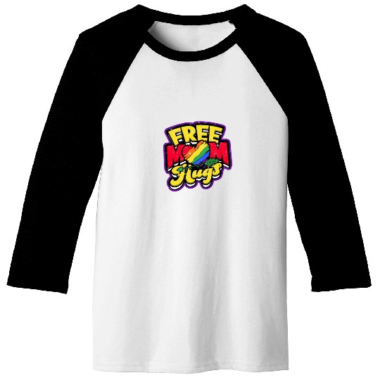 Free mom hugs - mom Baseball Tees