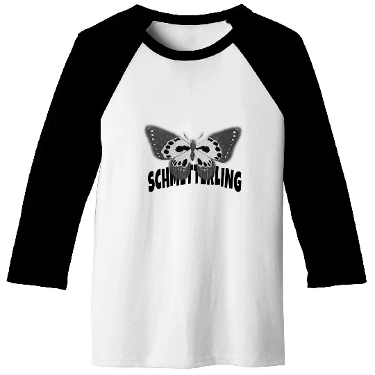 Schmetterling Butterfly Black and White Baseball Tees