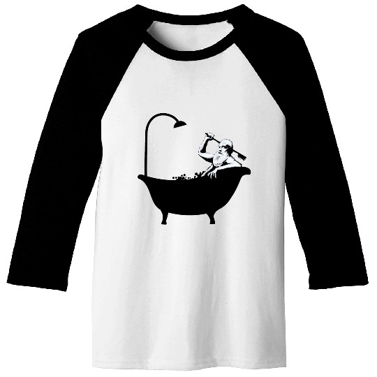 Banksy - Grandpa in the bathtub Baseball Tees