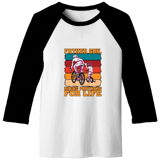 Father Son, Riding Partners For Life Baseball Tees