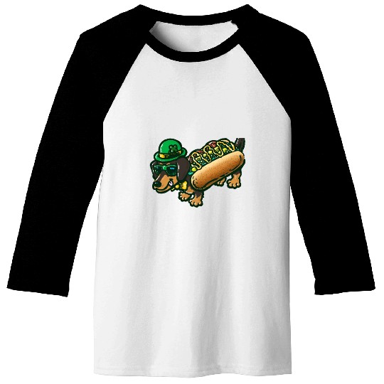 St Patrick's Day Chicago Dog Baseball Tees