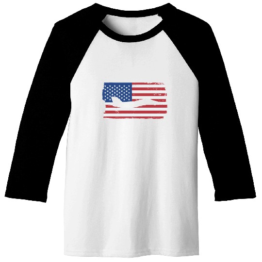 F-14 Tomcat Fighter Jet American Flag F14 Tomcat Baseball Tees