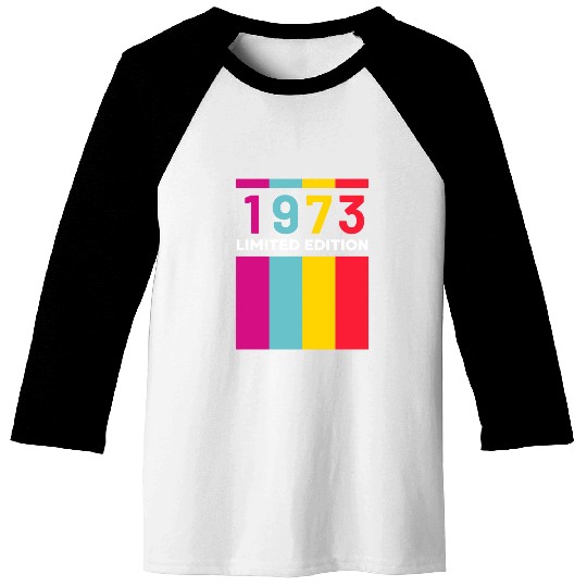 50 Years Vintage 1973 Retro 50th Birthday Baseball Tees