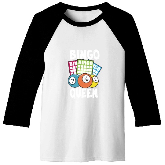 Bingo Queen Baseball Tees