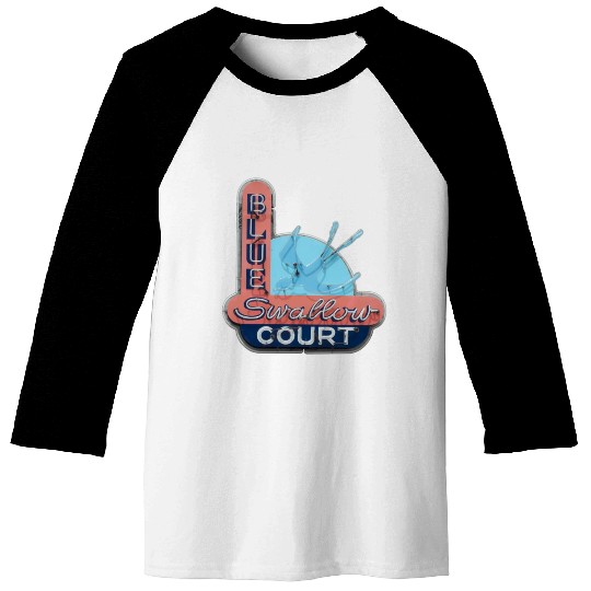 Blue Swallow Court Route 66 Tucumcari Baseball Tees