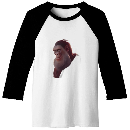 Monkey Ape Chimpanzee Baseball Tees