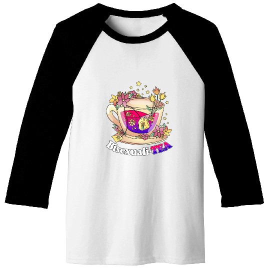 Bisexualitea Cute Teacup Bisexual LGBT Bi Pride Ar Baseball Tees
