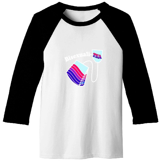 Bisexualitea Funny Bisexual Tea Bag Bi Pride Color Baseball Tees