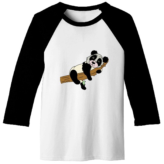Little sleeping panda Baseball Tees