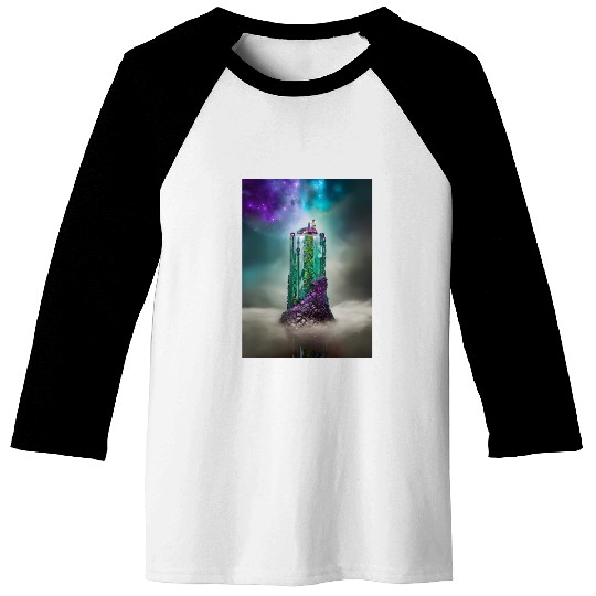 Cosmic Gemstone and Glass \|/ Universe Baseball Tees