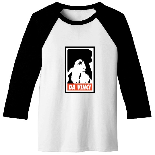 Leonardo Da Vinci Baseball Tees