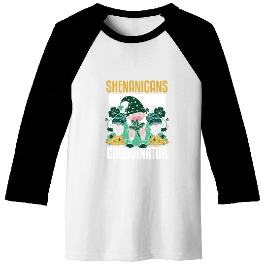 Shenanigans Coordinator Funny St Patricks Day Baseball Tees