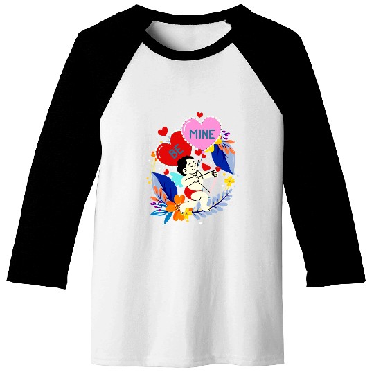 Cupid Be Mine - Valentines Day Baseball Tees