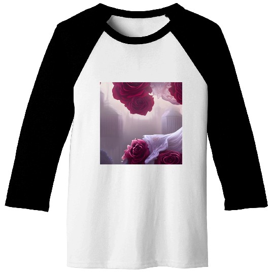 Fantasy Roses and Silk Baseball Tees