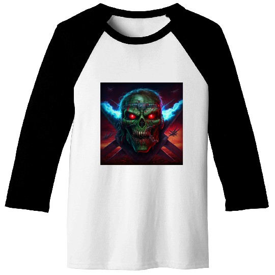ZOMBIE IRON MAIDEN (version 14) Baseball Tees