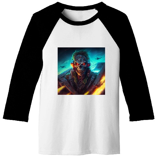 ZOMBIE IRON MAIDEN (version 13) Baseball Tees