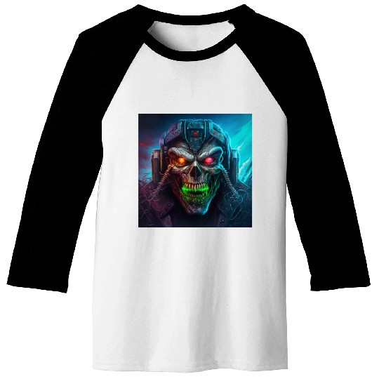 ZOMBIE IRON MAIDEN (version 8) Baseball Tees