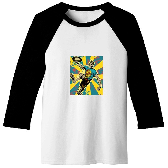 Ultimate Frisbee Retirement Appreciation Pop Art Baseball Tees