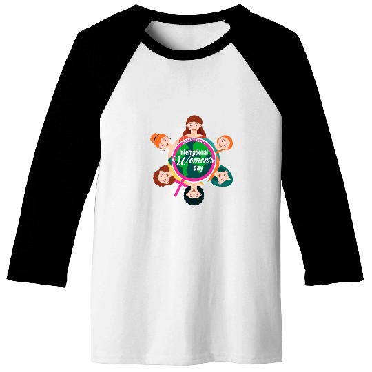 International Women's Day Theme 2023 Embrace Equit Baseball Tees