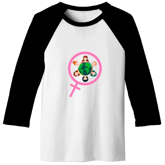 International Women's Day Embrace Equity Baseball Tees