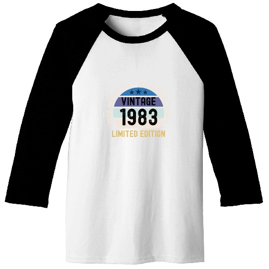 40th Birthday Vintage 1983 Baseball Tees