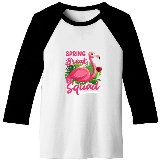 Spring Break Squad Summer Vacation Spring Break Baseball Tees