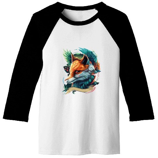fox head Baseball Tees