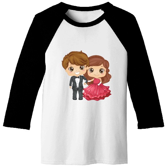 The groom and the bride Baseball Tees