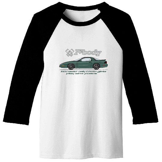 F body Dark Green Baseball Tees