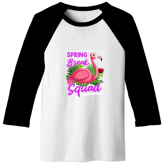 Spring Break Squad Summer Vacation Spring Break Baseball Tees