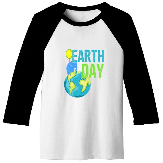 Earth Day 2019 Baseball Tees Great Vintage Ear Elephant S