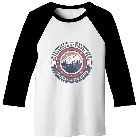 Shenandoah National Park Virginia US Hiking Baseball Tees