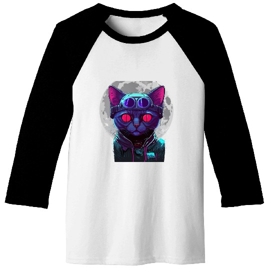 SPACE CAT 1 Baseball Tees