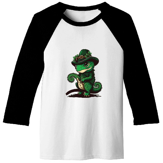 Dinosaur St. Patrick's Day Dino. Baseball Tees