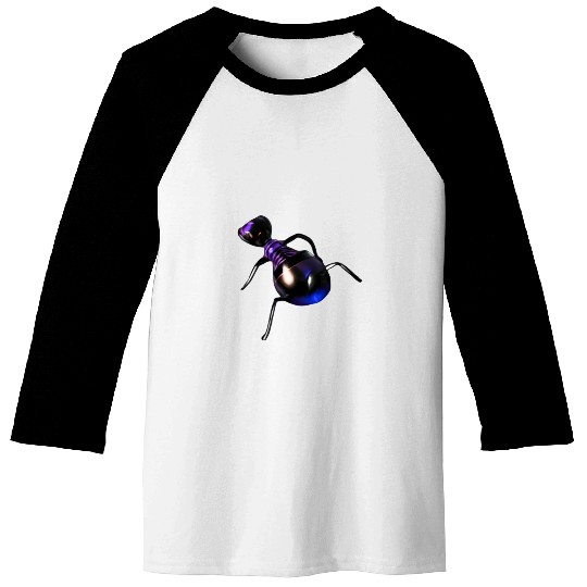 purple robot ant Baseball Tees